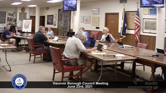 Hanover Borough Council Meeting – 6/23/2021