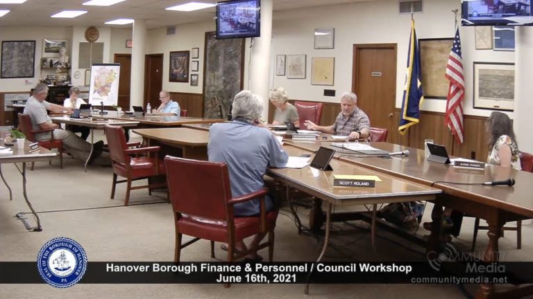 Hanover Borough Council Meeting – 6/16/2021