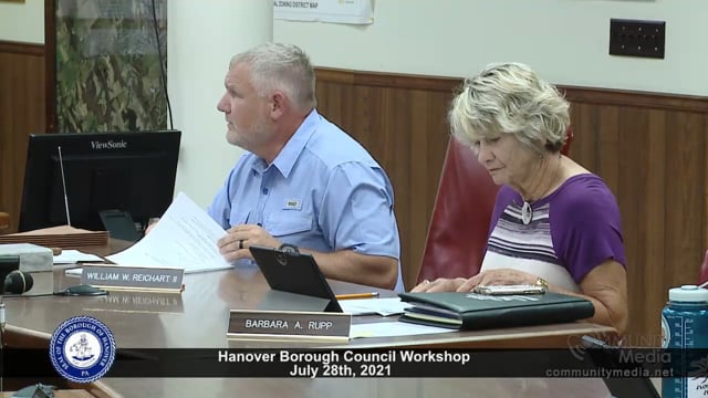 Hanover Borough Council Meeting – 7/28/2021