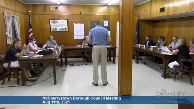 McSherrystown Borough Council Meeting – 8/11/2021