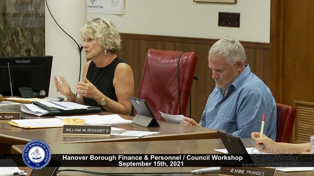 Hanover Borough Council Meeting – 9/15/2021