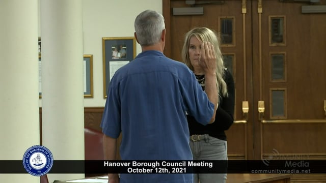 Hanover Borough Council Meeting – 10/12/2021