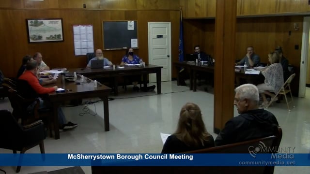 McSherrystown Borough Council Meeting – 9/29/2021