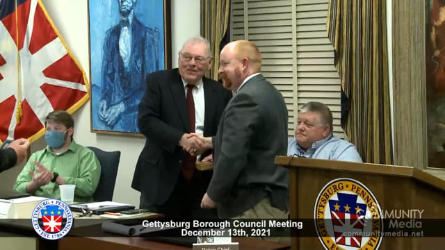 Gettysburg Borough Council Meeting – 12/13/2021