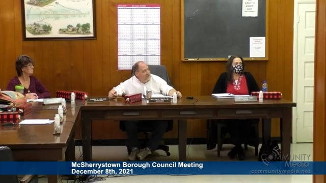 McSherrystown Borough Council Meeting – 12/8/2021