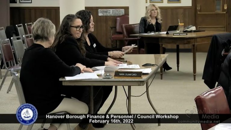 Hanover Borough Council Meeting – 2/16/2022