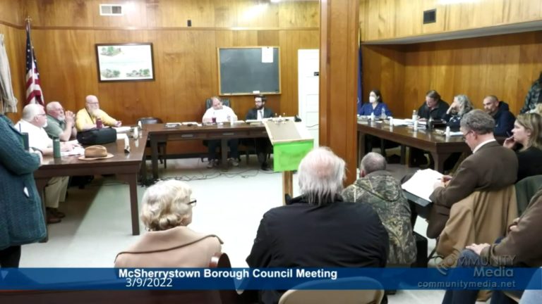 McSherrystown Borough Council Meeting – 3/9/2022
