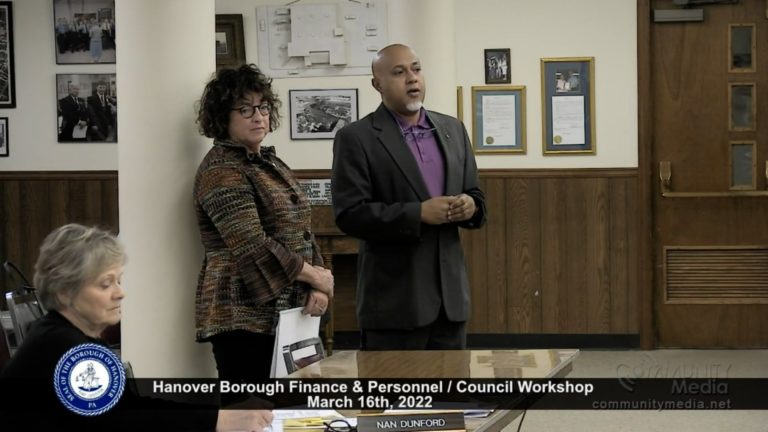 Hanover Borough Council Meeting – 3/16/2022