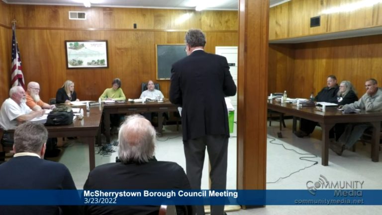 McSherrystown Borough Council Meeting – 3/23/2022