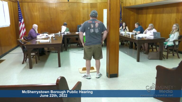 McSherrystown Borough Public Hearing – 6/22/2022