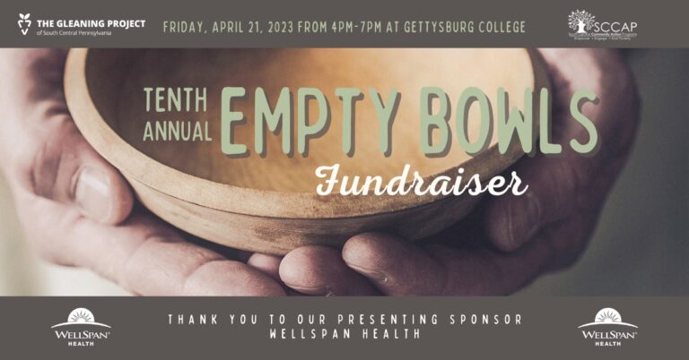 Local food equity nonprofit, The Gleaning Project, will host its tenth annual Empty Bowls fundraiser