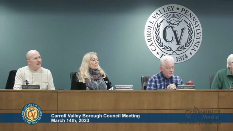 Carroll Valley Borough Council Meeting – 3/14/2023
