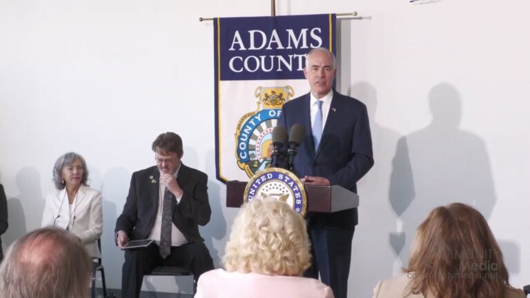 Sen. Casey at Adams Economic Alliance, $200 Million of PA Broadband