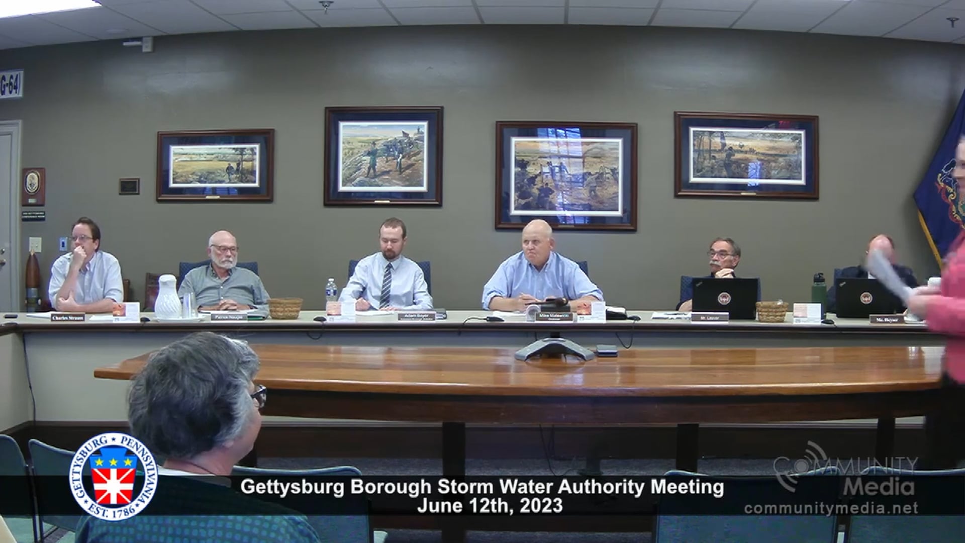 Gettysburg Borough Storm Water Authority Meeting – 6/12/2023