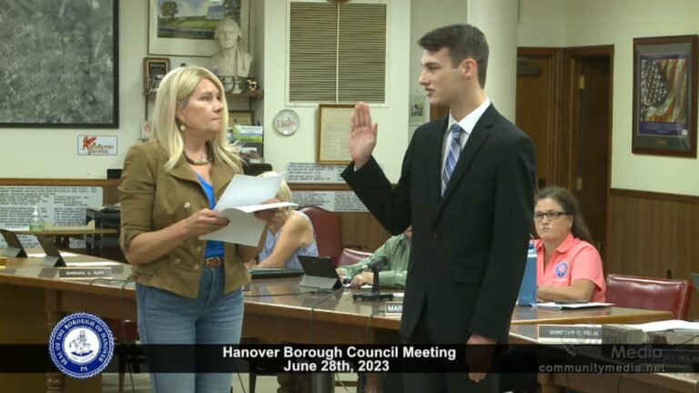Hanover Borough Council Meeting – 6/28/2023
