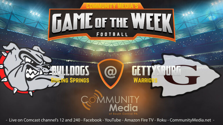 Game of the Week – Rescheduled Boiling Springs @ Gettysburg 9/11/2023