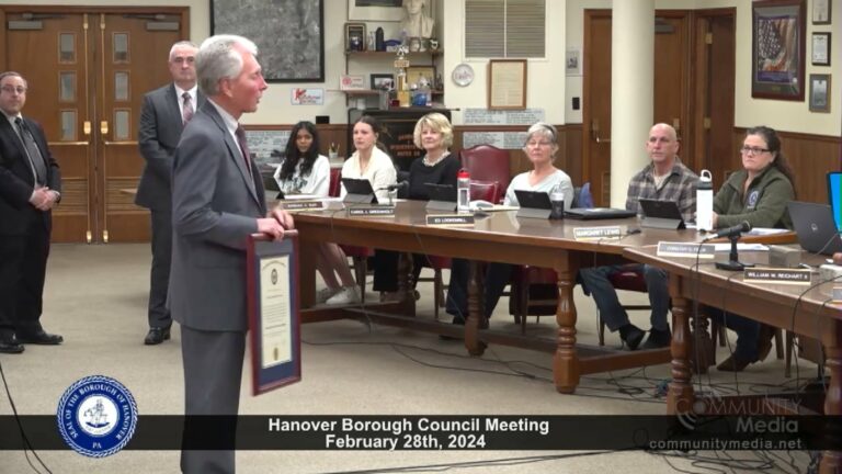Hanover Borough Council Meeting – 2/28/2024
