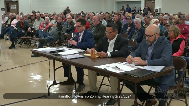 Hamilton Township Zoning Hearing – 3/28/2024