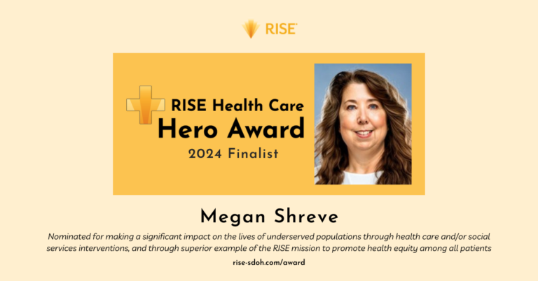 Megan Shreve, CEO of SCCAP Named as 1 of 5 Finalist for the Rise Health Care Hero Award