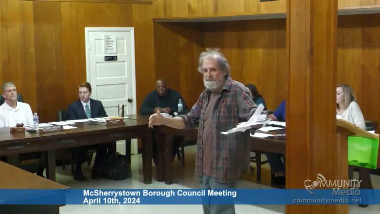 McSherrystown Borough Council Meeting – 04/10/2024