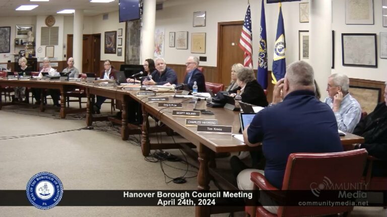 Hanover Borough Council Meeting – 4/24/2024