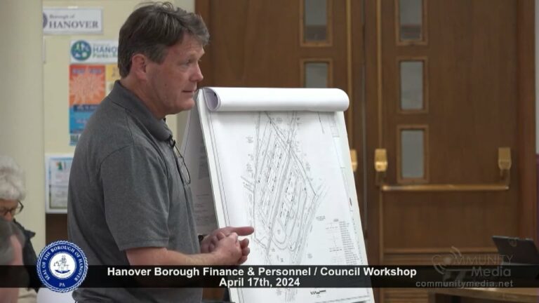 Hanover Borough Finance & Personnel / Council Workshop – 4/17/2024