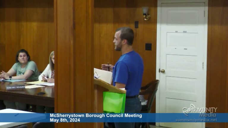 McSherrystown Borough Council Meeting – 05/08/2024