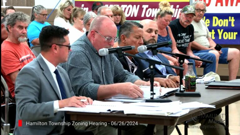 Hamilton Township Zoning Hearing – 6/26/2024