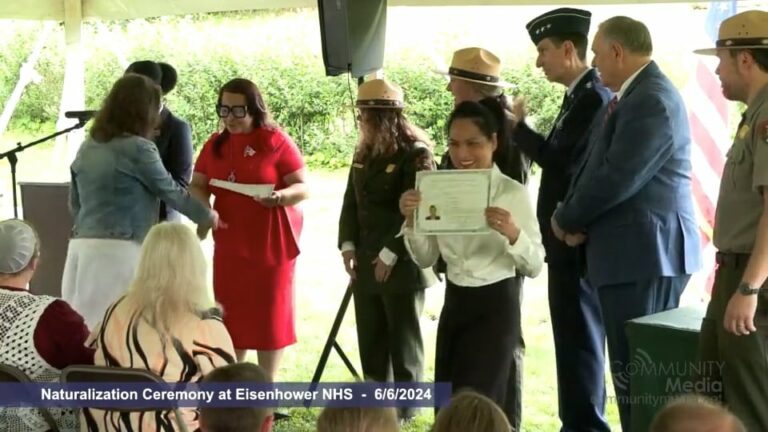Naturalization Ceremony at Eisenhower NHS – 6/6/2024