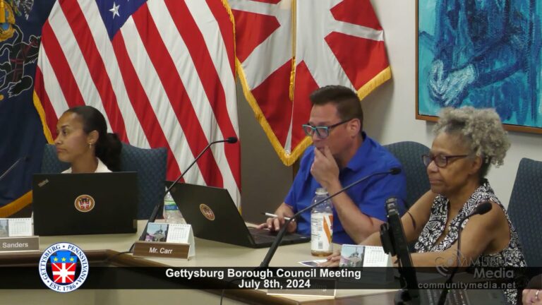 Gettysburg Borough Council Meeting – 07/08/2024