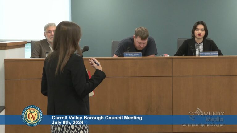 Carroll Valley Borough Council Meeting – 07/09/2024