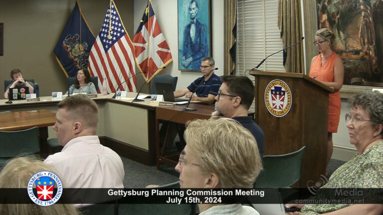 Gettysburg Borough Planning Commission Meeting – 7/15/2024