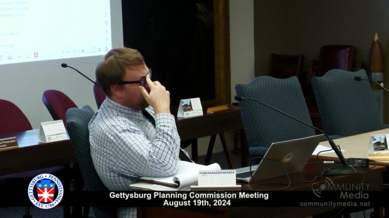 Gettysburg Planning Commission Meeting – 08/19/2024