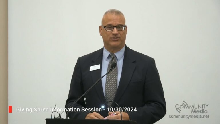 Giving Spree Donor Information Session – 10/30/2024