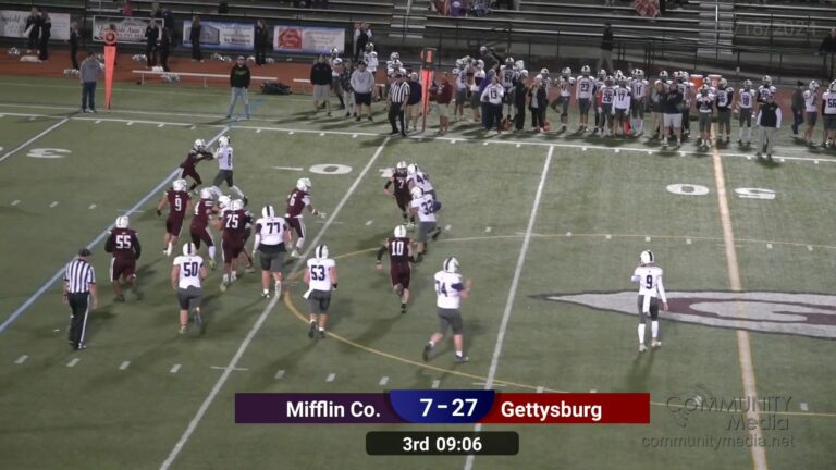 Mifflin County @ Gettysburg – 10/18/2024 – High School Football