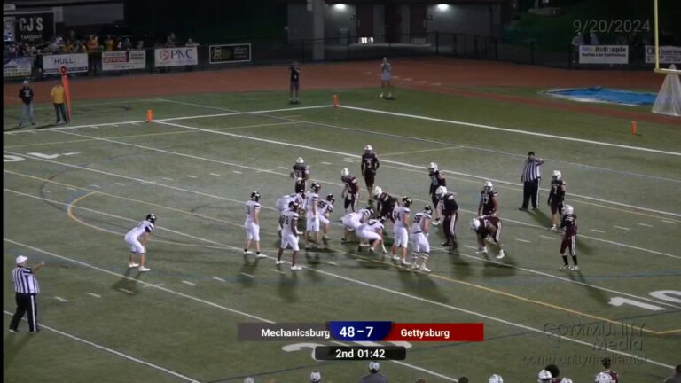 Mechanicsburg @ Gettysburg – 09/20/2024 – High School Football