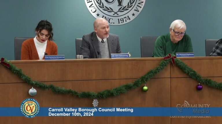 Carroll Valley Borough Council Meeting – 12/10/2024