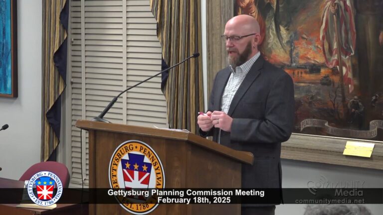 Gettysburg Planning Commission Meeting – 02/18/2025