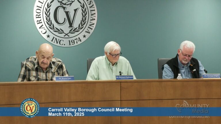 Carroll Valley Borough Council Meeting – 03/11/2025
