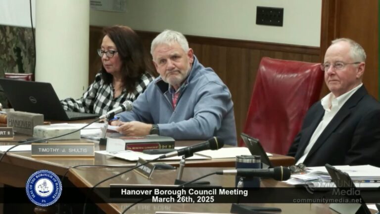 Hanover Borough Council Meeting – 03/26/2025