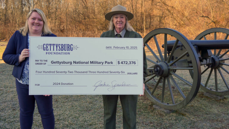 Gettysburg Foundation Donates $472,376 to Gettysburg National Military Park