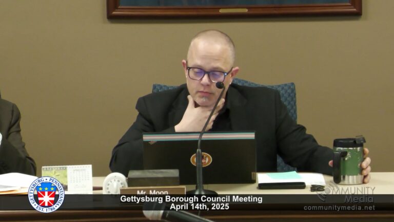 Gettysburg Borough Council Meeting – 04/14/2025