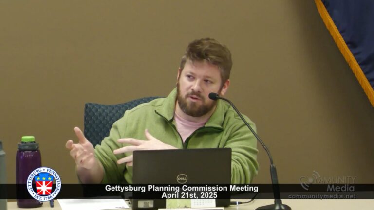 Gettysburg Planning Commission Meeting – 04/21/2025