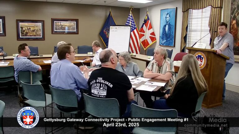 Gettysburg Gateway Connectivity Project – Public Engagement Meeting #1 – 4/23/2025