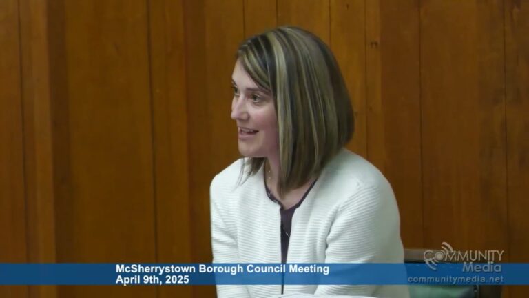 McSherrystown Borough Council Meeting – 04/09/2025