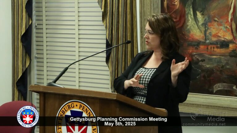 Gettysburg Planning Commission Meeting – 05/05/2025