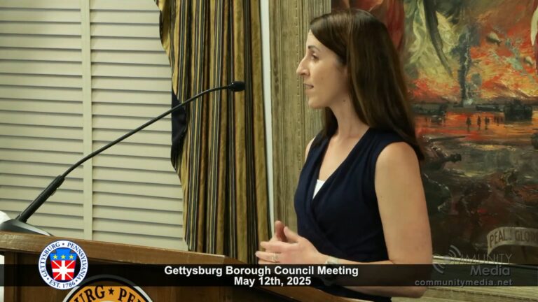 Gettysburg Borough Council Meeting – 05/12/2025