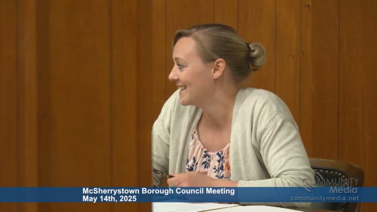 McSherrystown Borough Council Meeting – 05/14/2025
