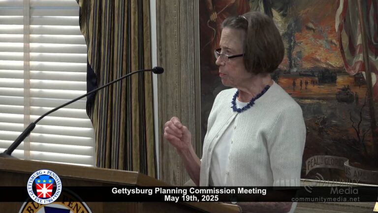 Gettysburg Planning Commission Meeting – 05/19/2025