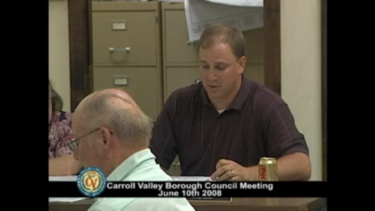 Carroll Valley Borough Council Meeting – 06/10/2008